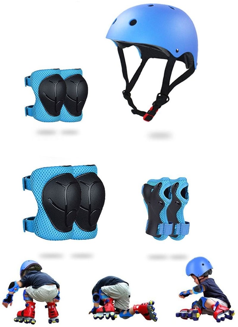 WINNER Kids Skateboard Helmet Protective Gear Set of 7 Pieces for Scooter Cycling Roller Skating Use It as Bike Helmets It has Knee Pads Elbow Pads Wrist Guards and Adjustable 100% Safety Protects You