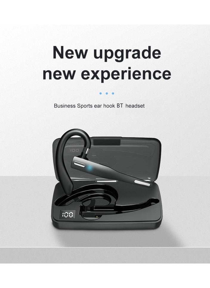 YYK525 Wireless Bluetooth-compatible Earphone Handsfree Business Headset Mini Earbuds Built-in Mic for Car Driving