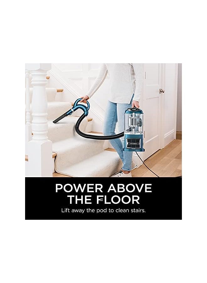 Upright Vacuum, Navigator Lift-Away with Self-Cleaning Brushroll, HEPA Filter, Swivel Steering, Upholstery Tool & Pet Crevice Tool, Perfect for Pets & Multi-Surface, Teal, ZU503AMZ