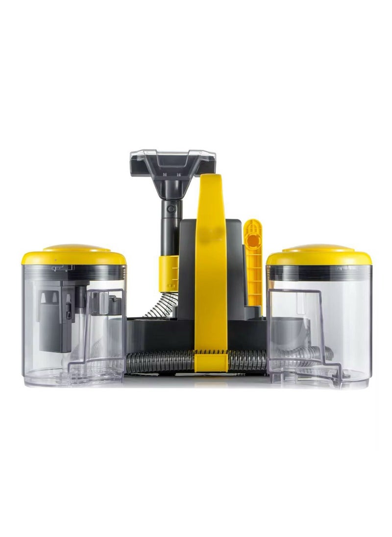 Portable Carpet and Upholstery Spot Cleaner, Wet-Dry Vacuum System, Yellow and Grey