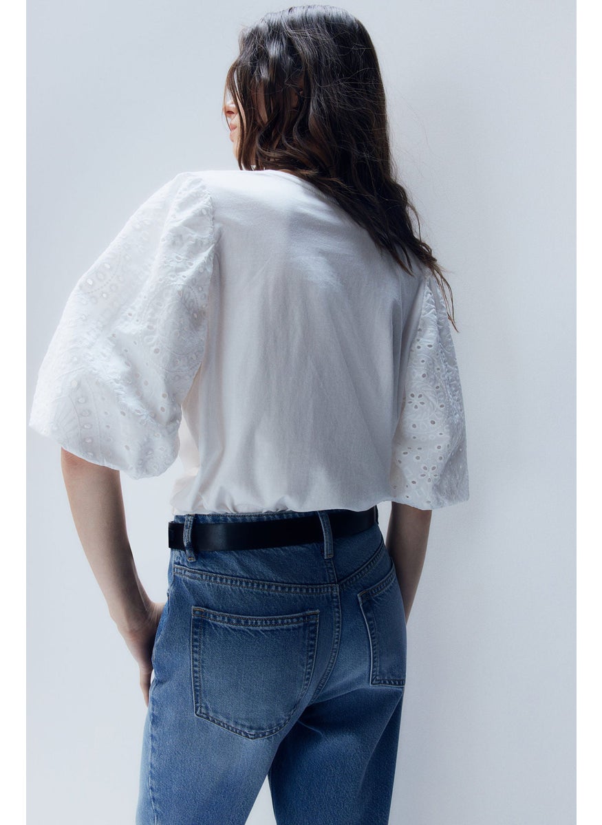 Balloon-Sleeved Top
