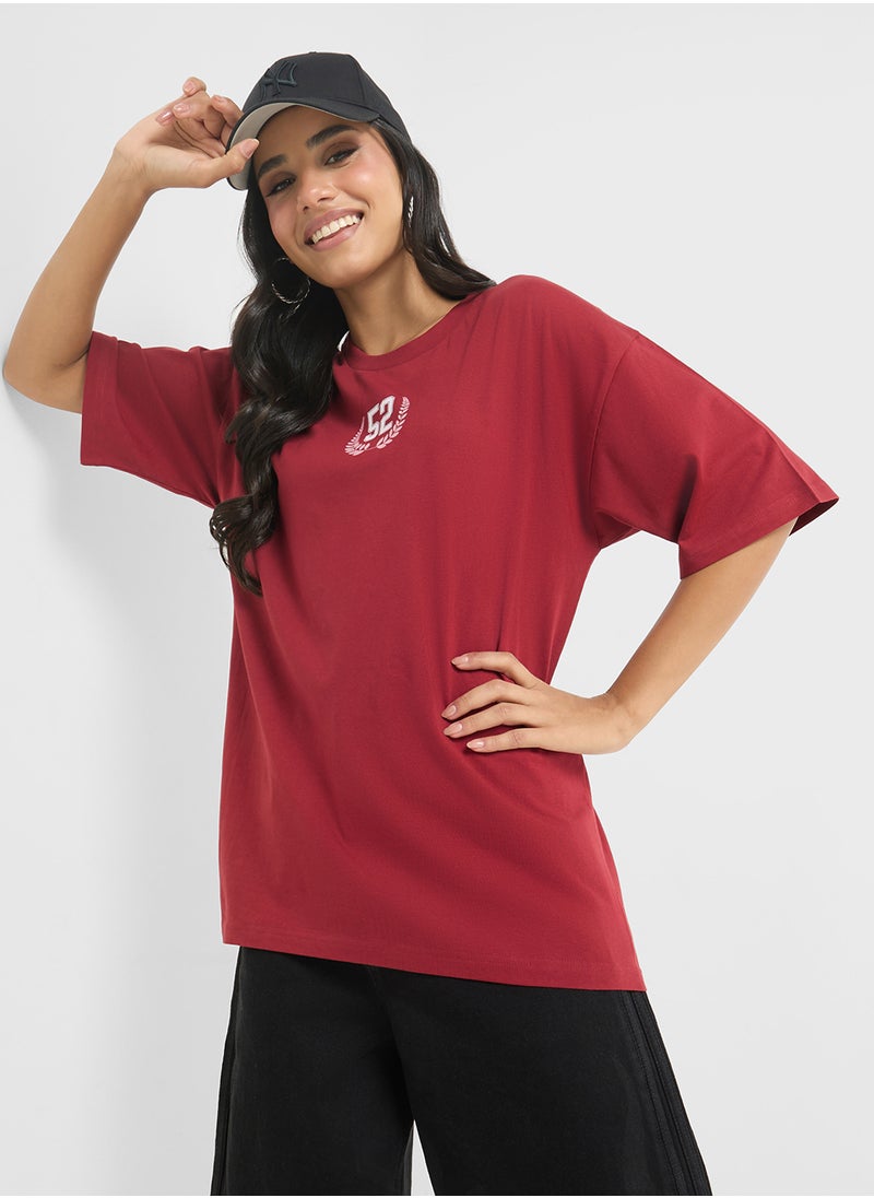 Oversize Varsity Graphic T-Shirt