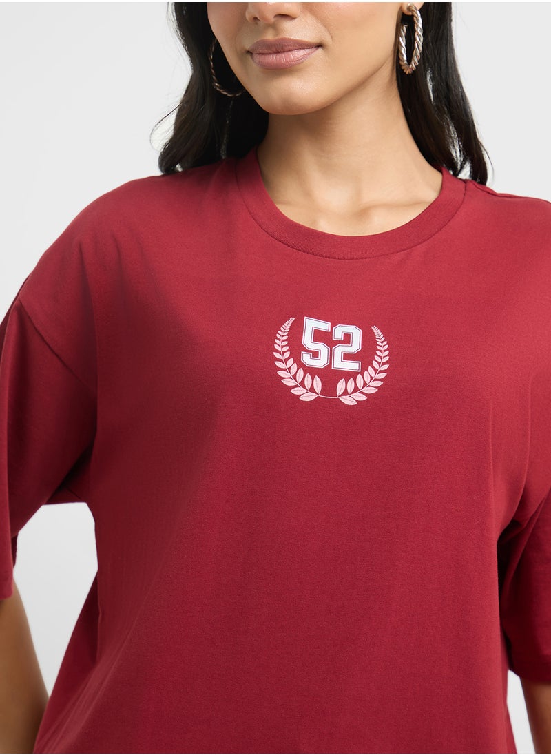 Oversize Varsity Graphic T-Shirt