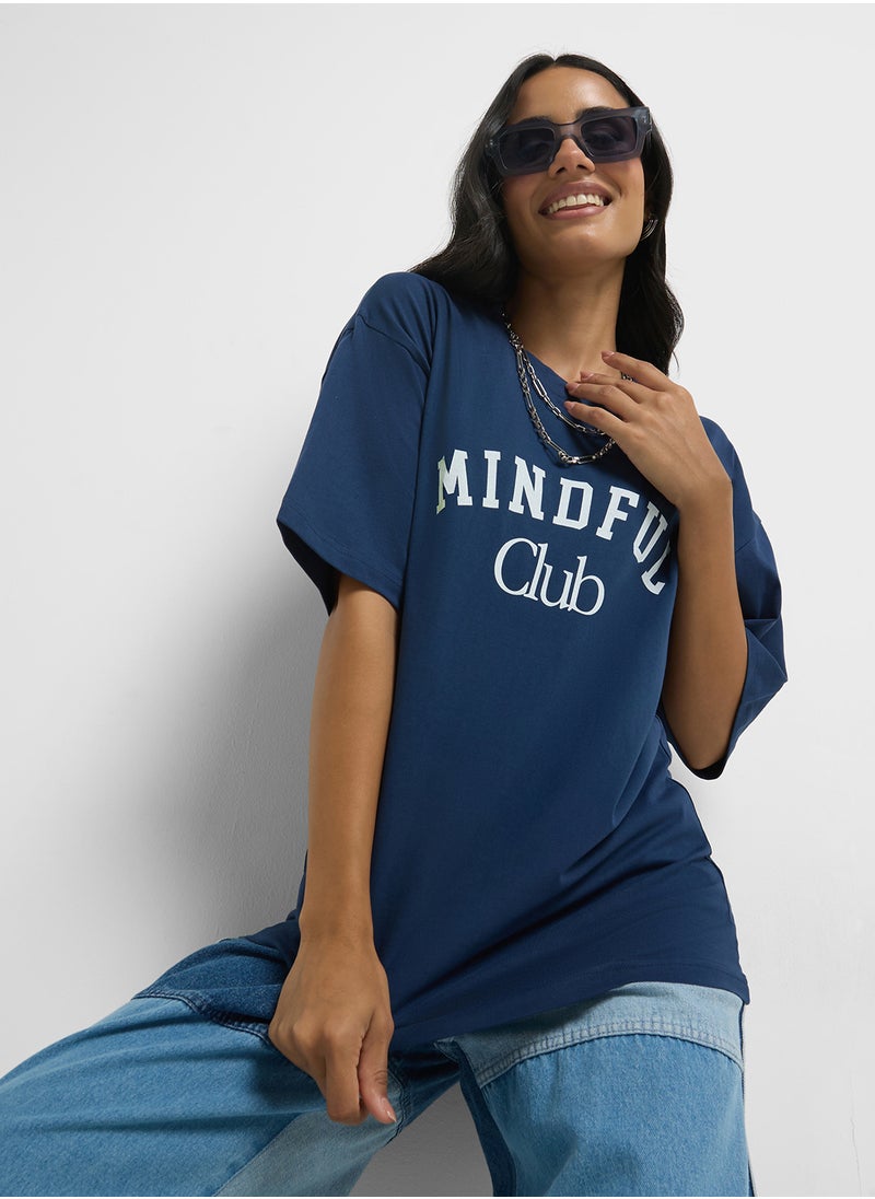 Oversize Slogan T-Shirt