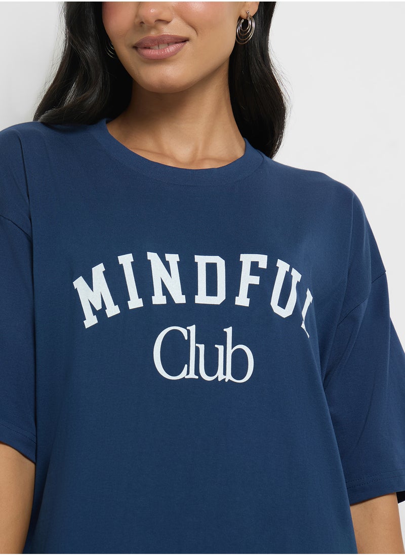 Oversize Slogan T-Shirt