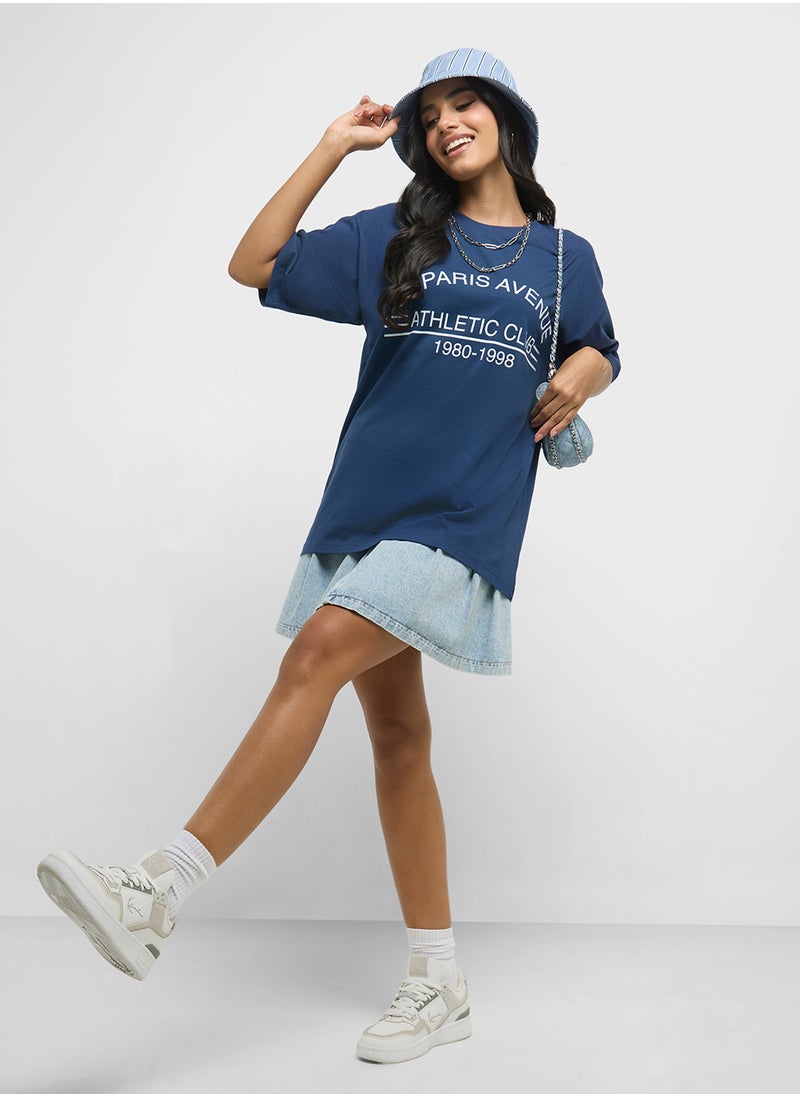 Oversize Varsity Graphic T-Shirt