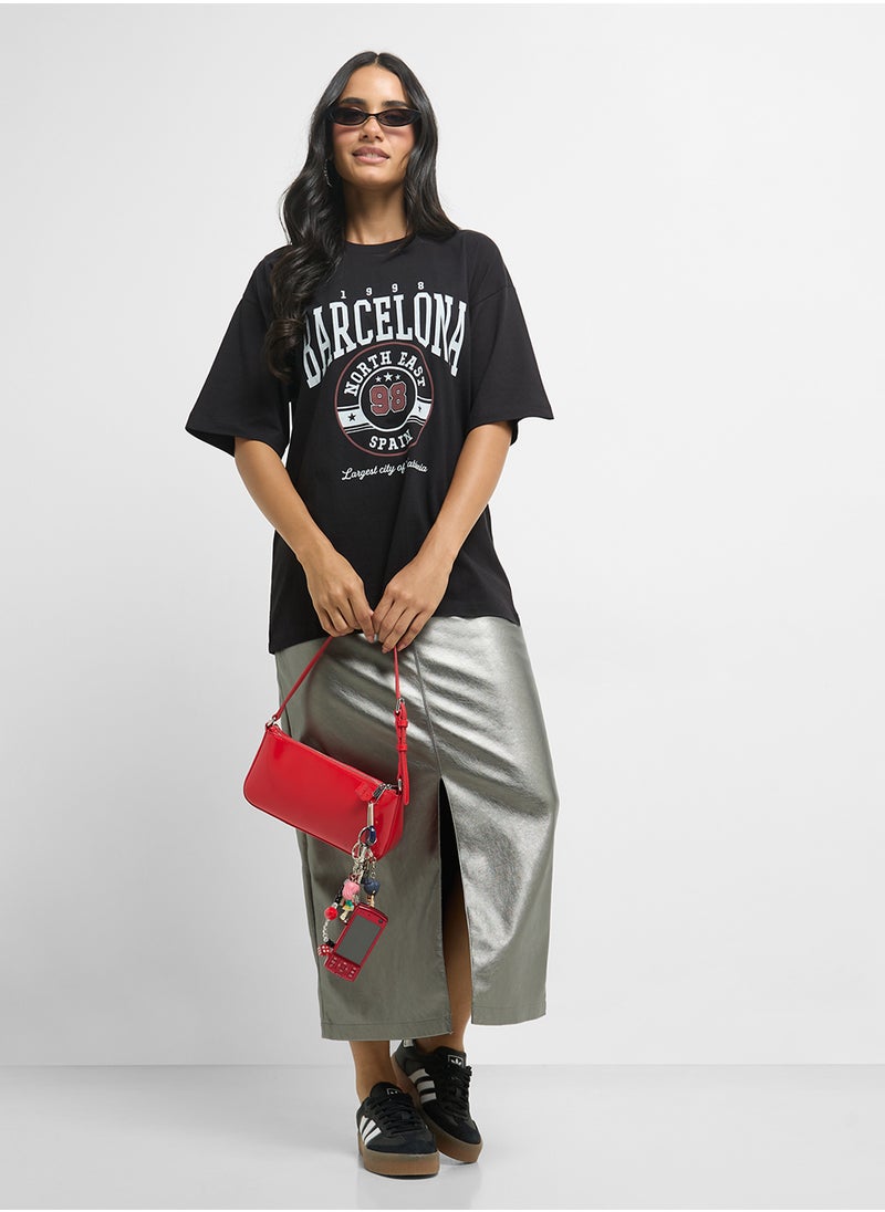 Oversize Varsity Graphic T-Shirt