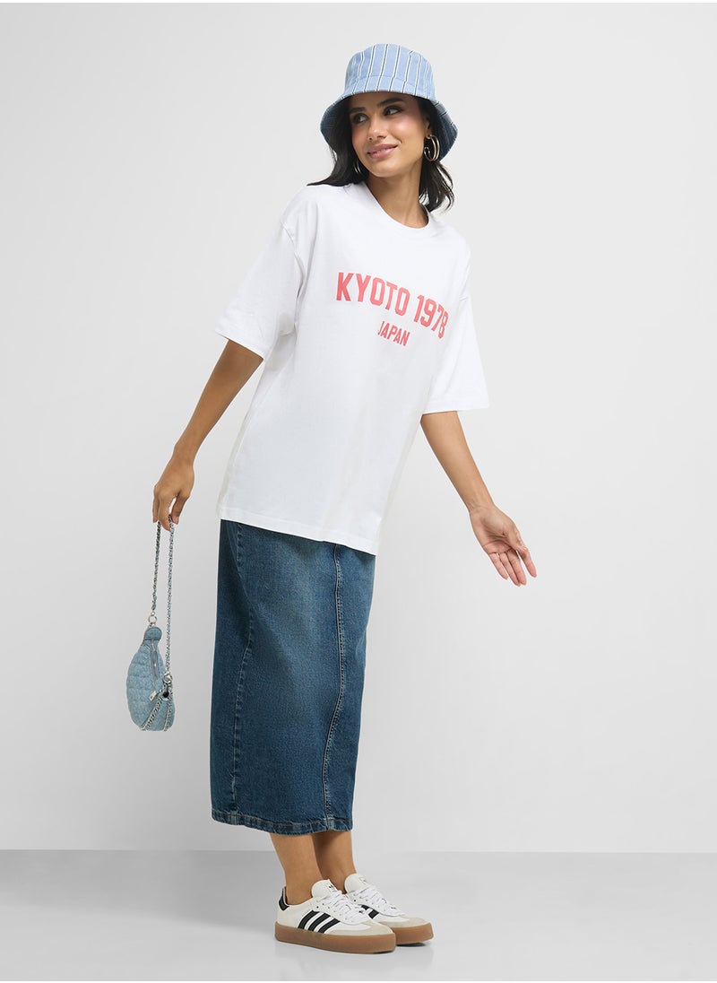 Oversize Varsity Graphic T-Shirt