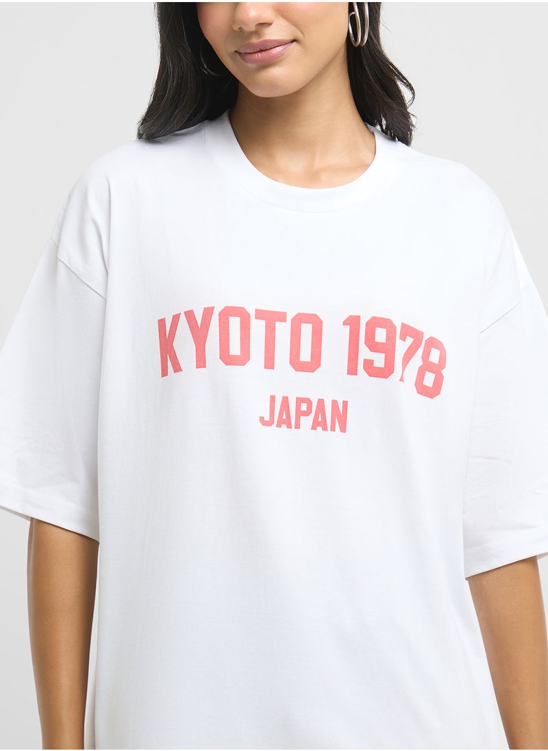 Oversize Varsity Graphic T-Shirt