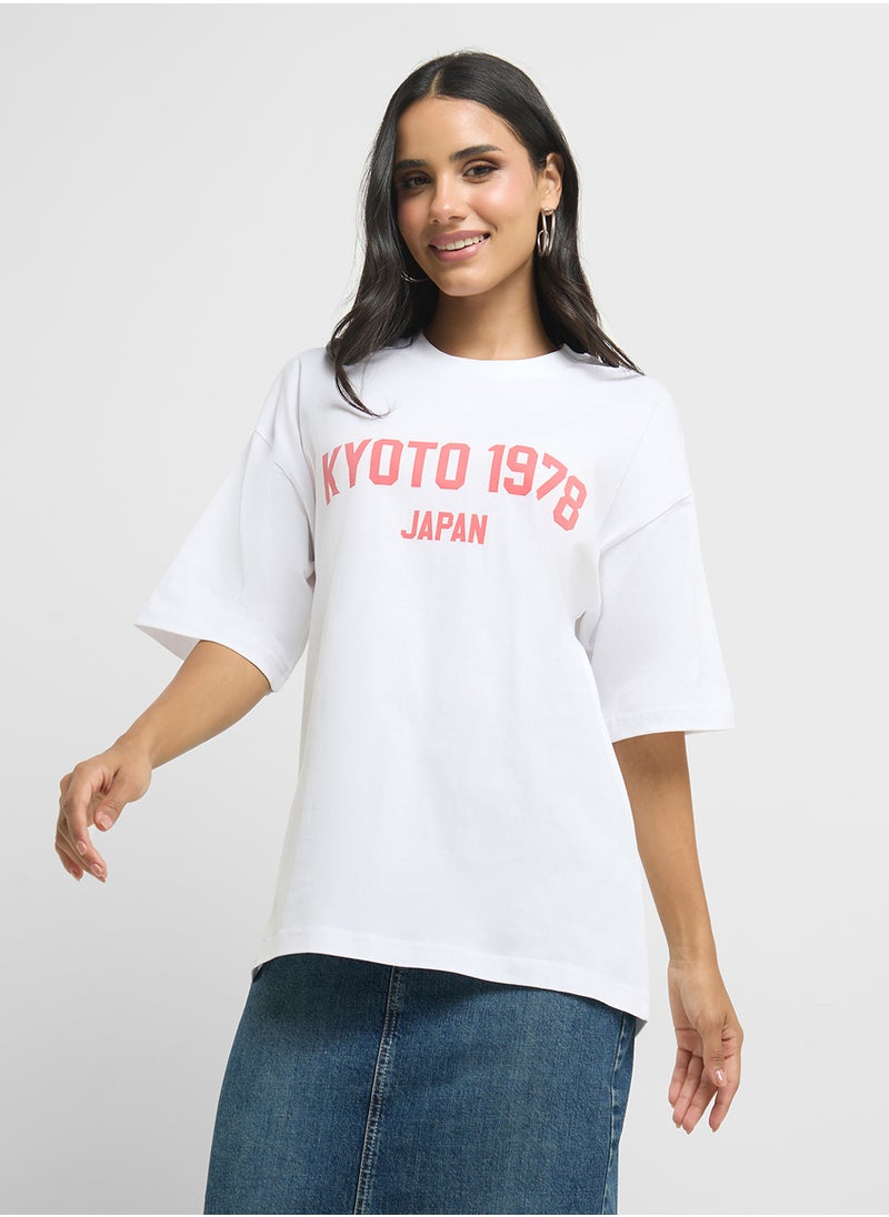 Oversize Varsity Graphic T-Shirt