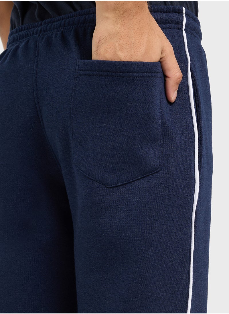 Essential Fleece Side Stripe Joggers