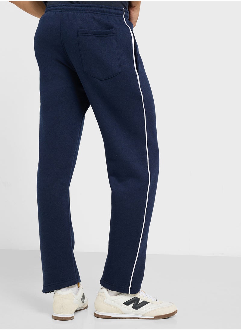Essential Fleece Side Stripe Joggers