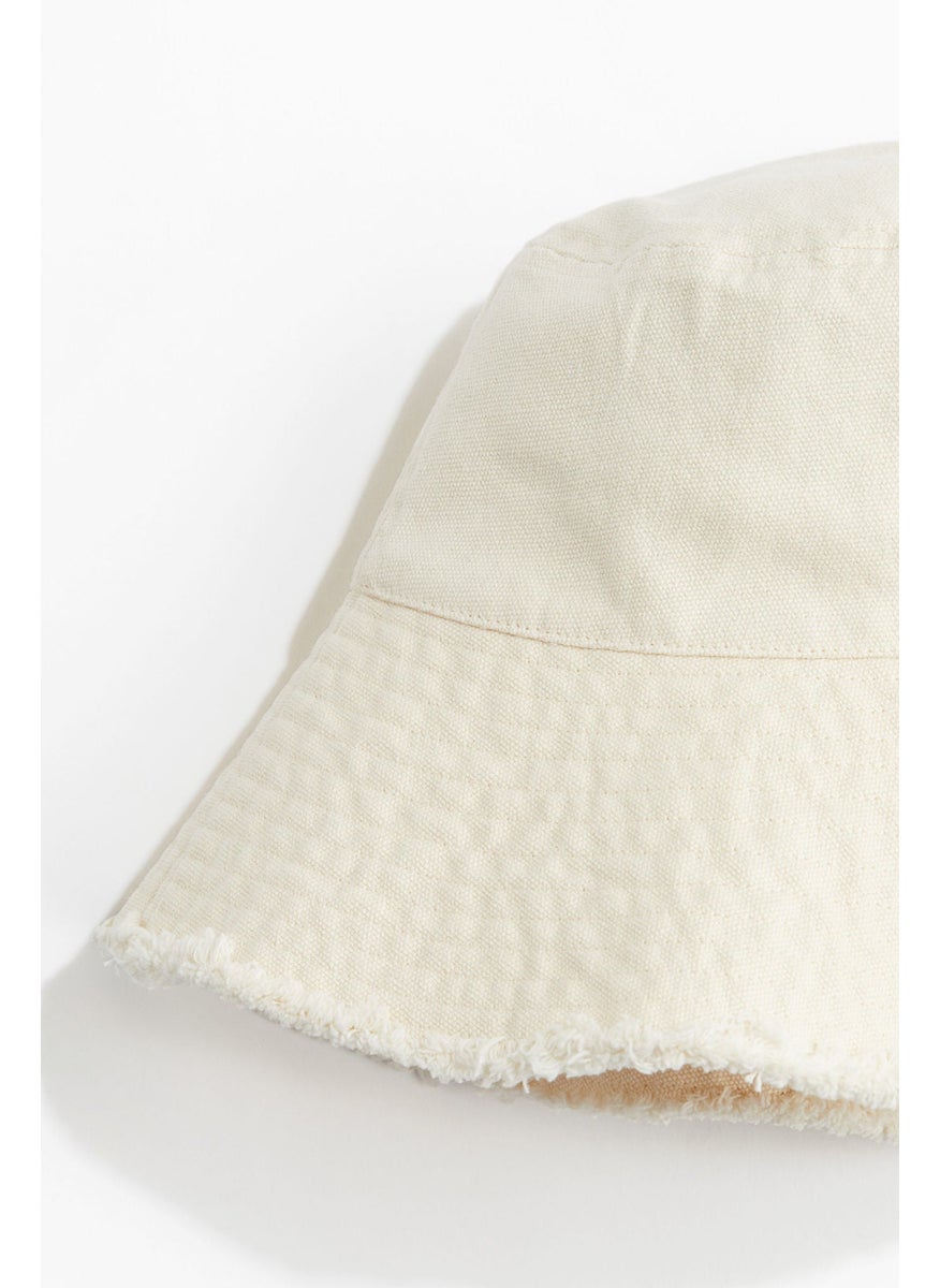 Frayed-Edge Denim Bucket Hat
