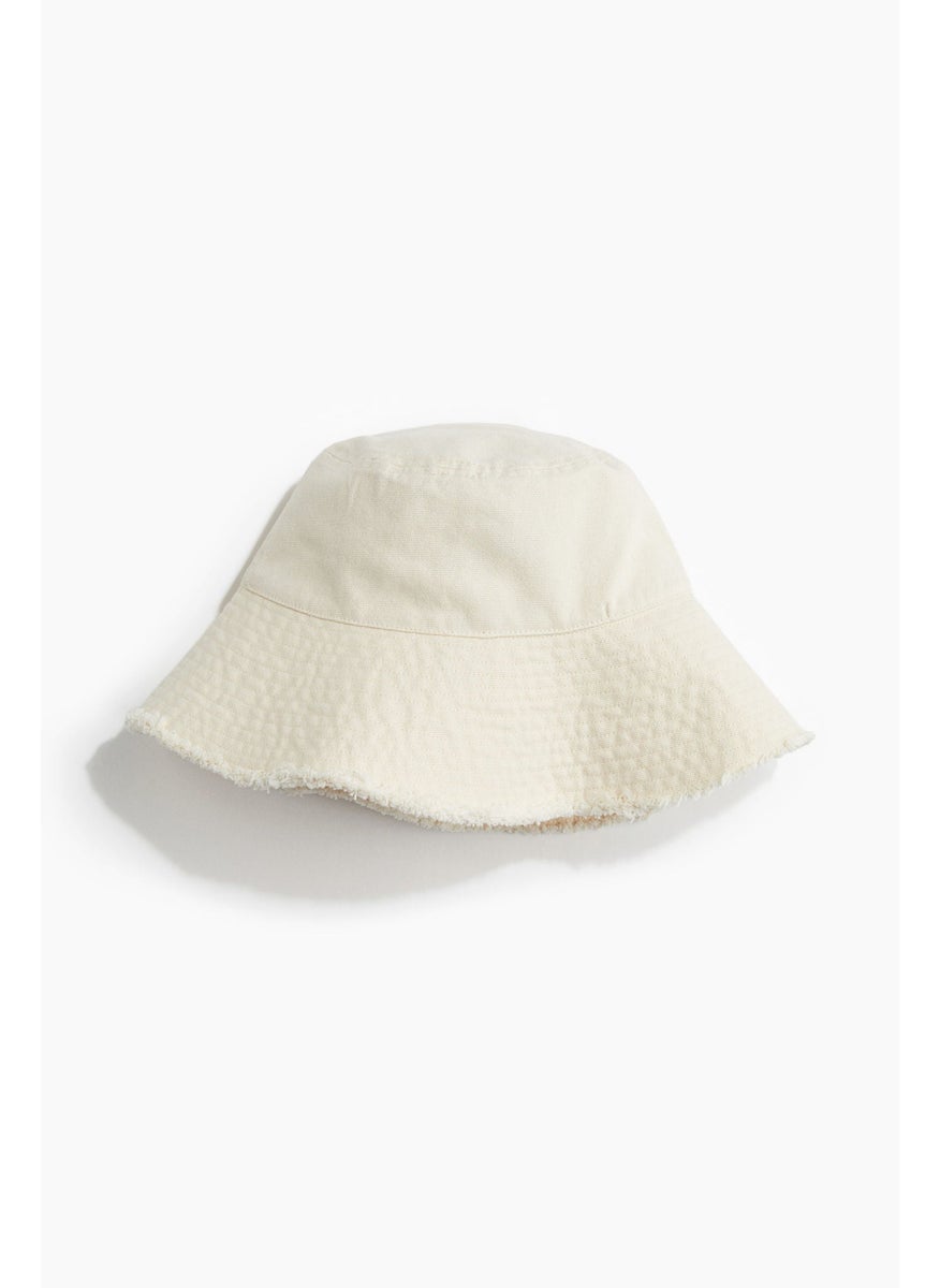 Frayed-Edge Denim Bucket Hat
