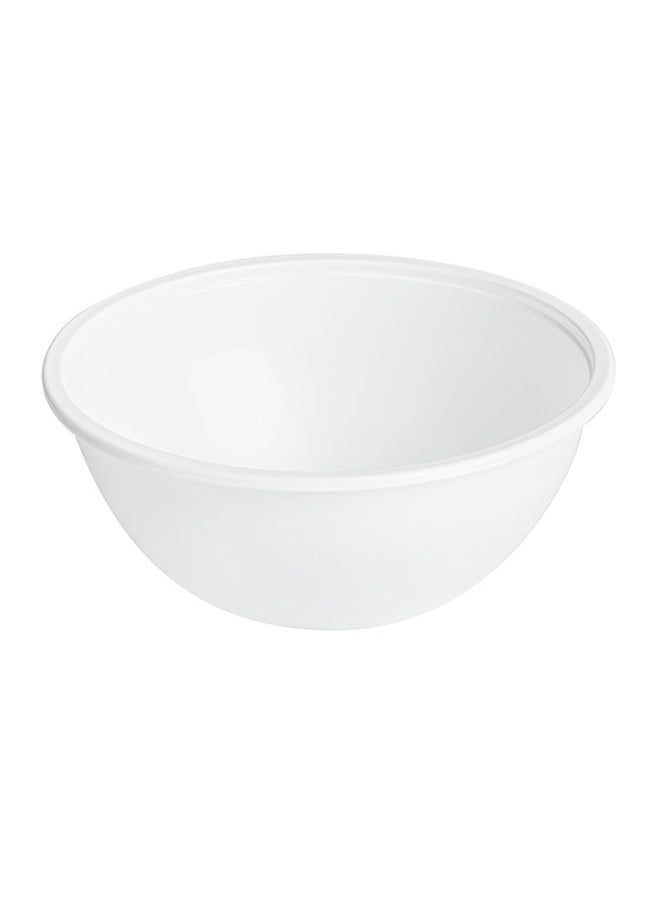 Restaurantware-7.4 Ounce Food Containers, 200 Disposable Salad Bowls - Lids Sold Separately, Heavy-Duty, White Plastic To Go Bowls, For Take Outs, Catering, Or Buffets, Serve Desserts Or Appetizers