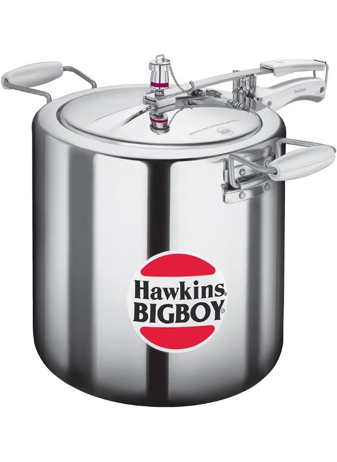 22 Liters Bigboy Aluminium Pressure Cooker With Inner Lid,Silver