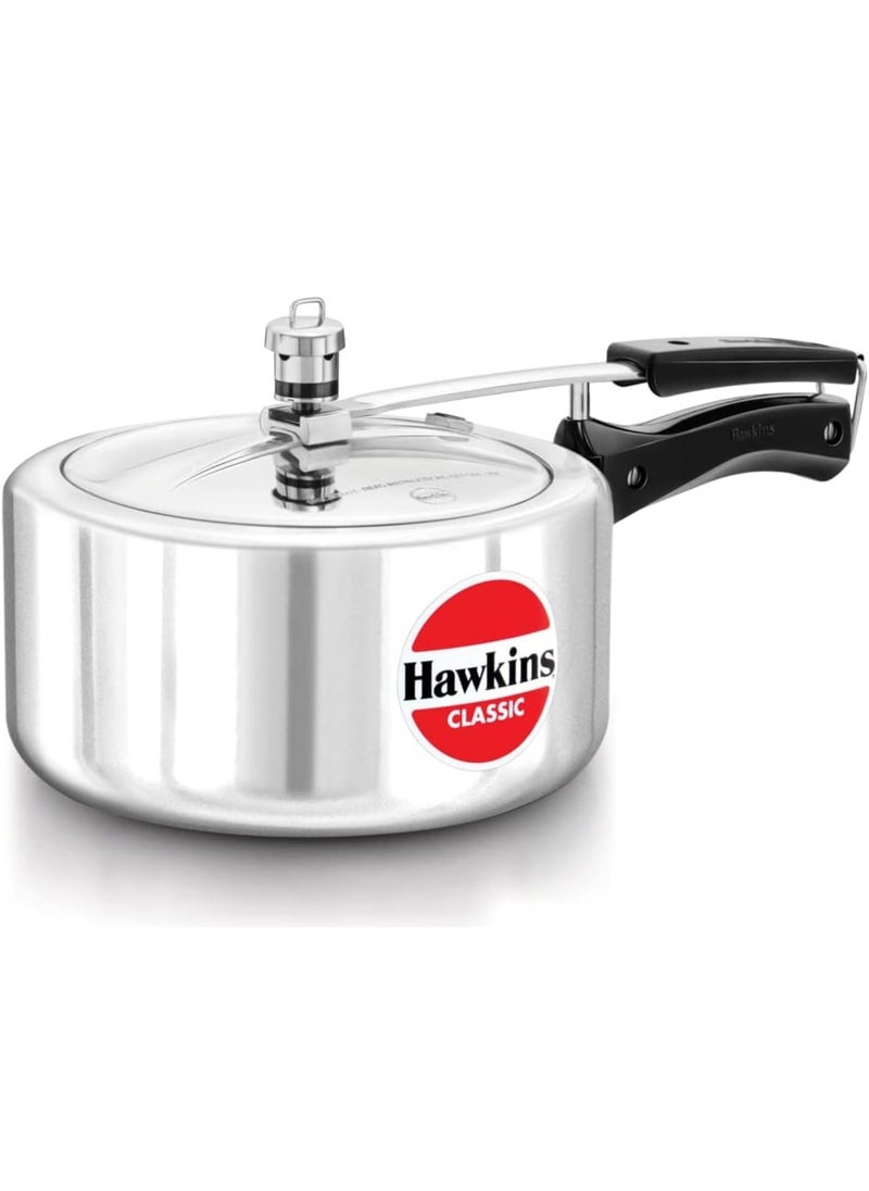 Classic 3.5 Litre Aluminium Inner Lid Pressure Cooker, Best Cooker, Silver (CL35)
