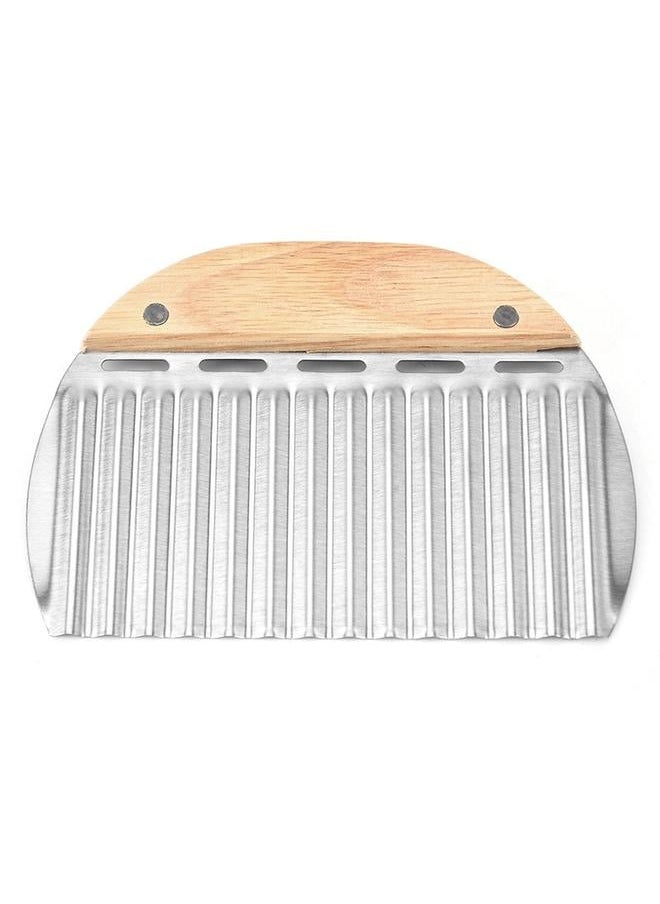 Stainless Steel Wave Cutter Potato Cutter for Potatoes, Crinkles, Chips and Fruits, Vegetable Blade with Wavy Edge for Vegetables
