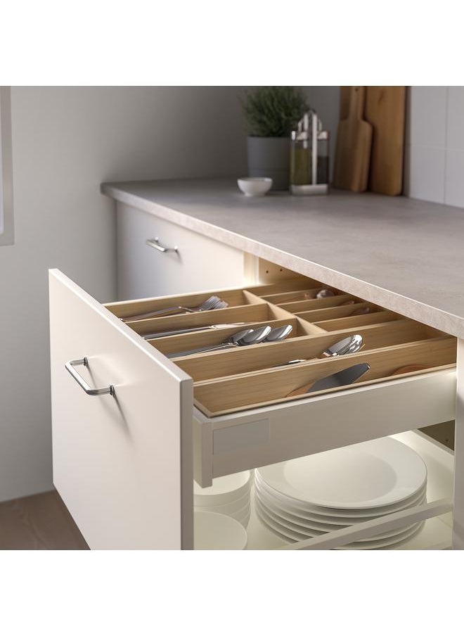 Cutlery tray, light bamboo, 32x50 cm