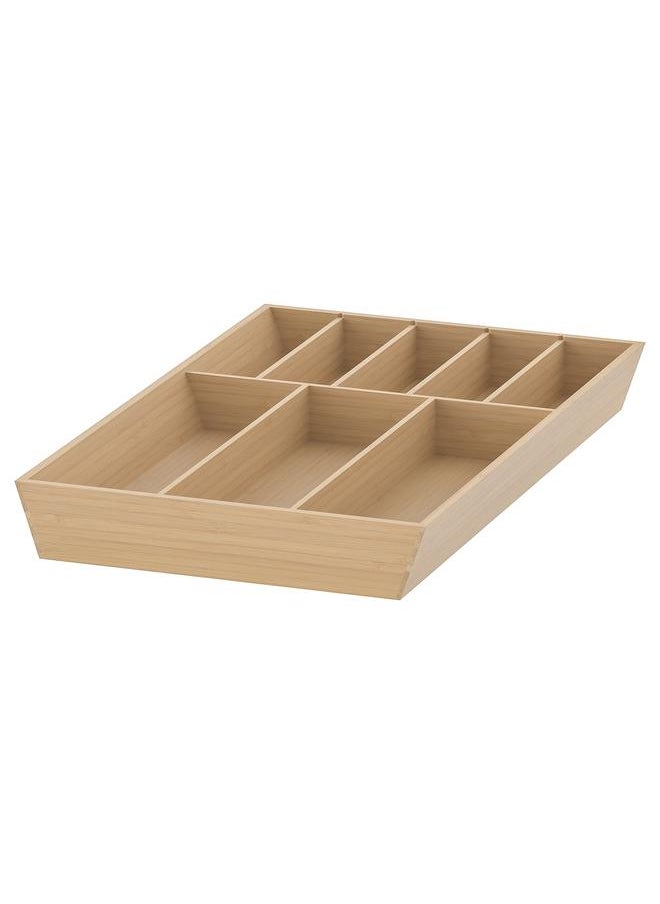Cutlery tray, light bamboo, 32x50 cm
