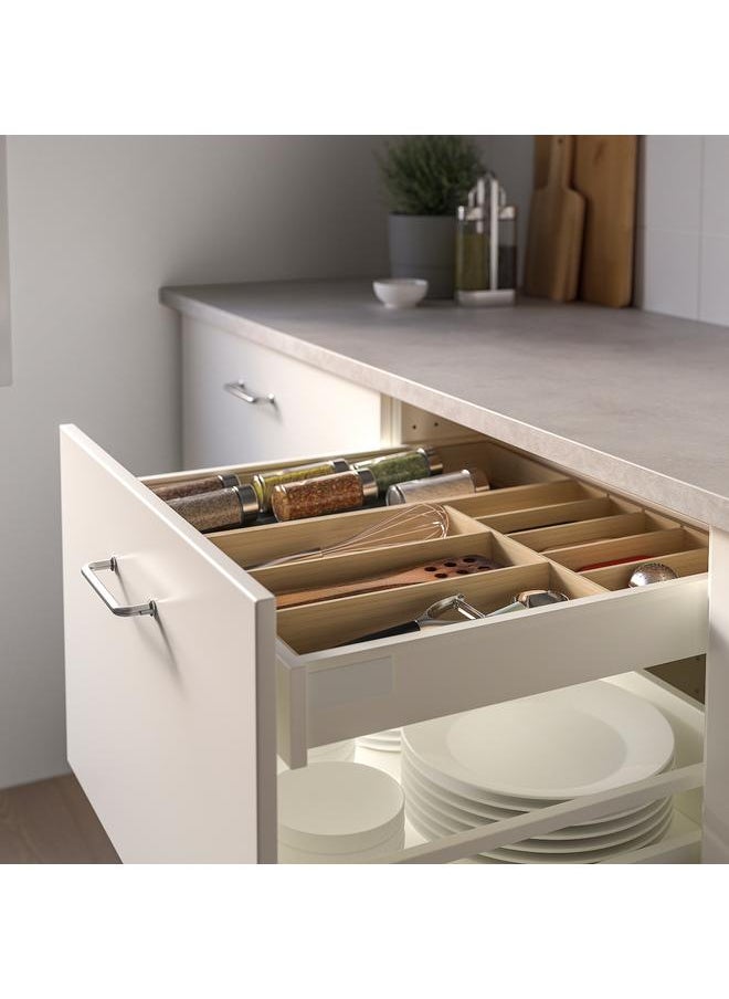 Cutlery tray, light bamboo, 32x50 cm