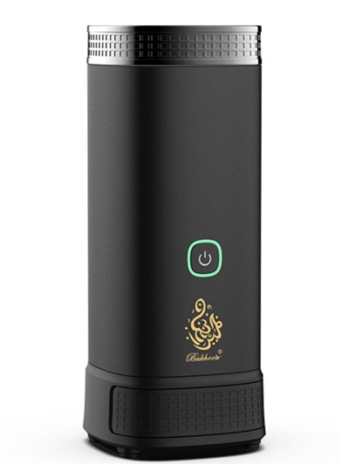 Electric Incense Burner Car Electric Incense Censer Portable USB Rechargeable Smart Electronic Arabic Incense Burner Holder for Car and  Home Use (Black)