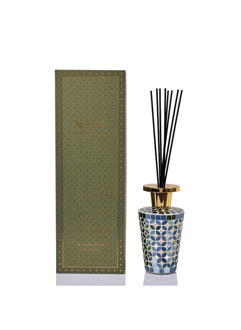 Diffuser 1000ml lavender thyme fragrance in green