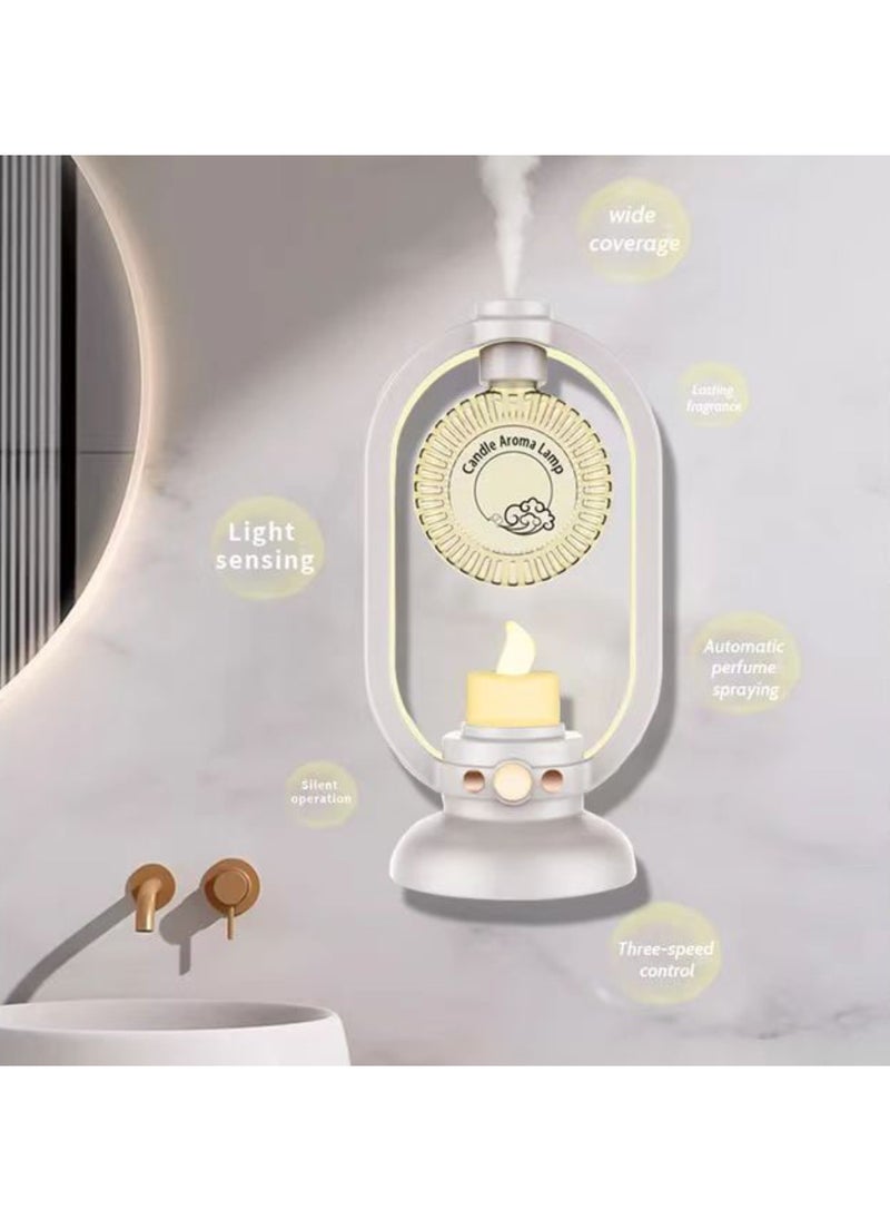 【White】 Automatic Aromatherapy Diffuser Automatic Diffuser Toilet Freshener Intelligent Aromatherapy Diffuser Mini Air Freshener Humidifier