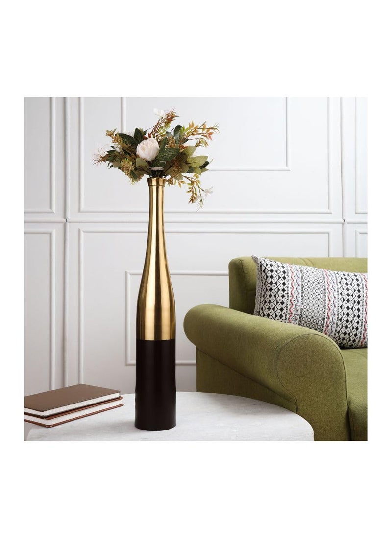 Decor de Maison Brings Small and Big Champagne Bottle Design for Decoration with Artificial Flowers for Livingroom Bedside Corner Indoor Center Table Big MaroonGold