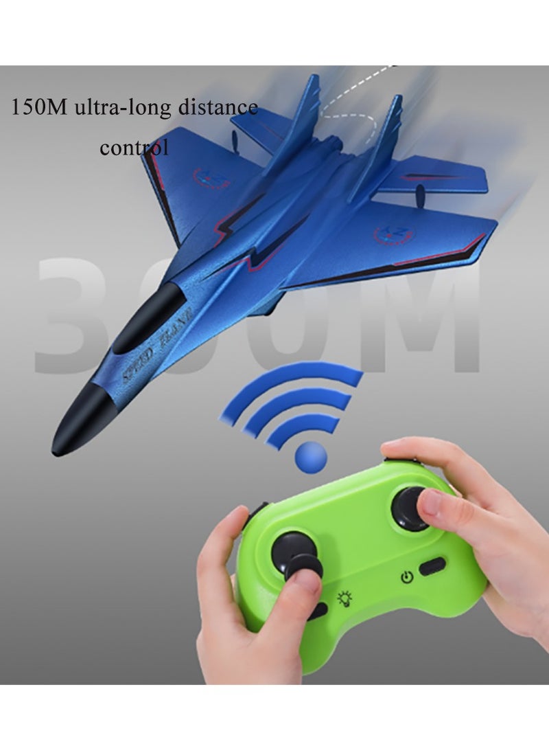 Remote Controlled Aircraft, Easy to Fly Remote Controlled Glider, Fighter Toy, Gift for Beginners, Adults, And Children (Red)