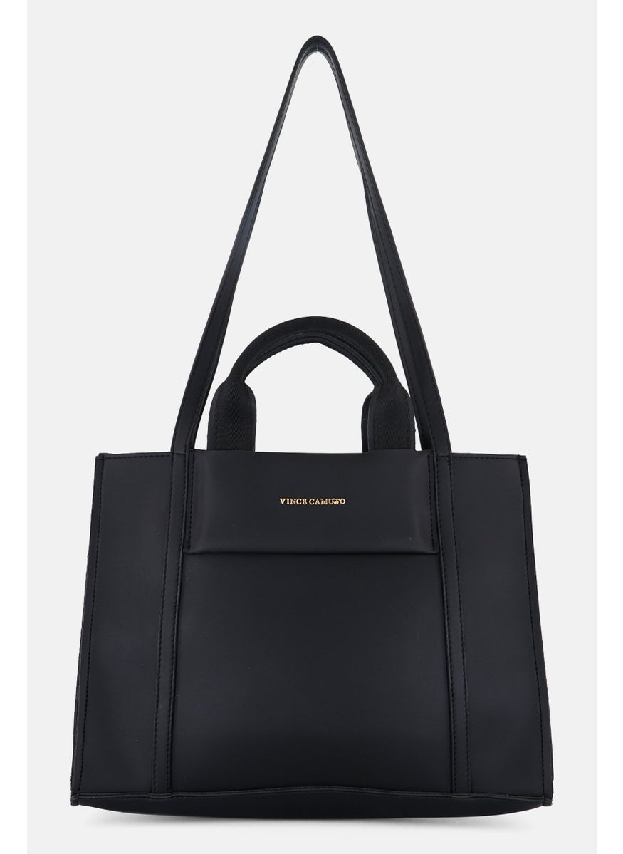 Women Brand Logo Tote Bag 27  H x 36 L x 12 W cm, Black