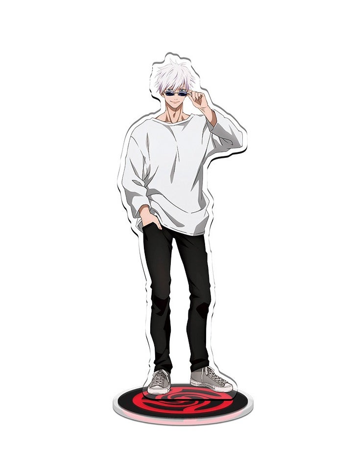 Satoru Gojo Acrylic Standing Statue Cosplay Acrylic Standing Statue, Standing Character Cosplay Acrylic Gift for Phantom Parade Lovers