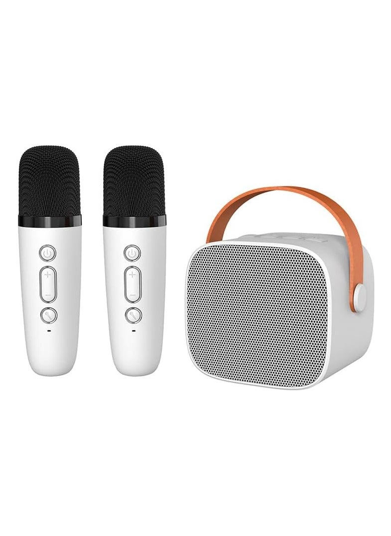 Bluetooth Speaker with Microphone for Kids Adults Karaoke Machine with 2 Wireless Microphone Portable Handheld Bluetooth Karaoke Toys for Girls and Boys Gifts Home Party Birthday