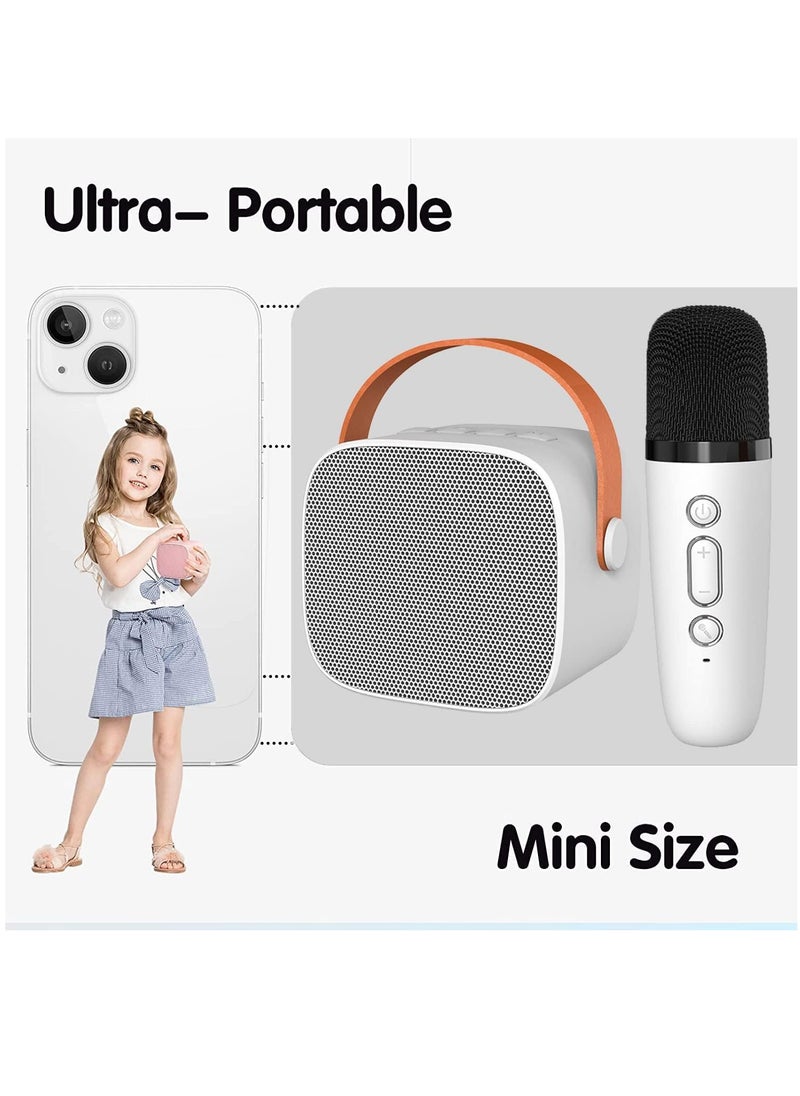 Bluetooth Speaker with Microphone for Kids Adults Karaoke Machine with 2 Wireless Microphone Portable Handheld Bluetooth Karaoke Toys for Girls and Boys Gifts Home Party Birthday