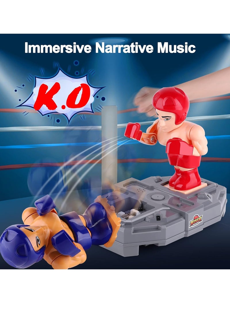 Electronic Boxing Robot Game – Interactive Punching Battle Bots for Kids & Adults | 2 Player VS Mode, 5 Difficulty Levels, Motion Sensors, KO Sound Effects | Fun Indoor Sports Toy & Cool Birthday Gift for Boys Girls Ages 3-12