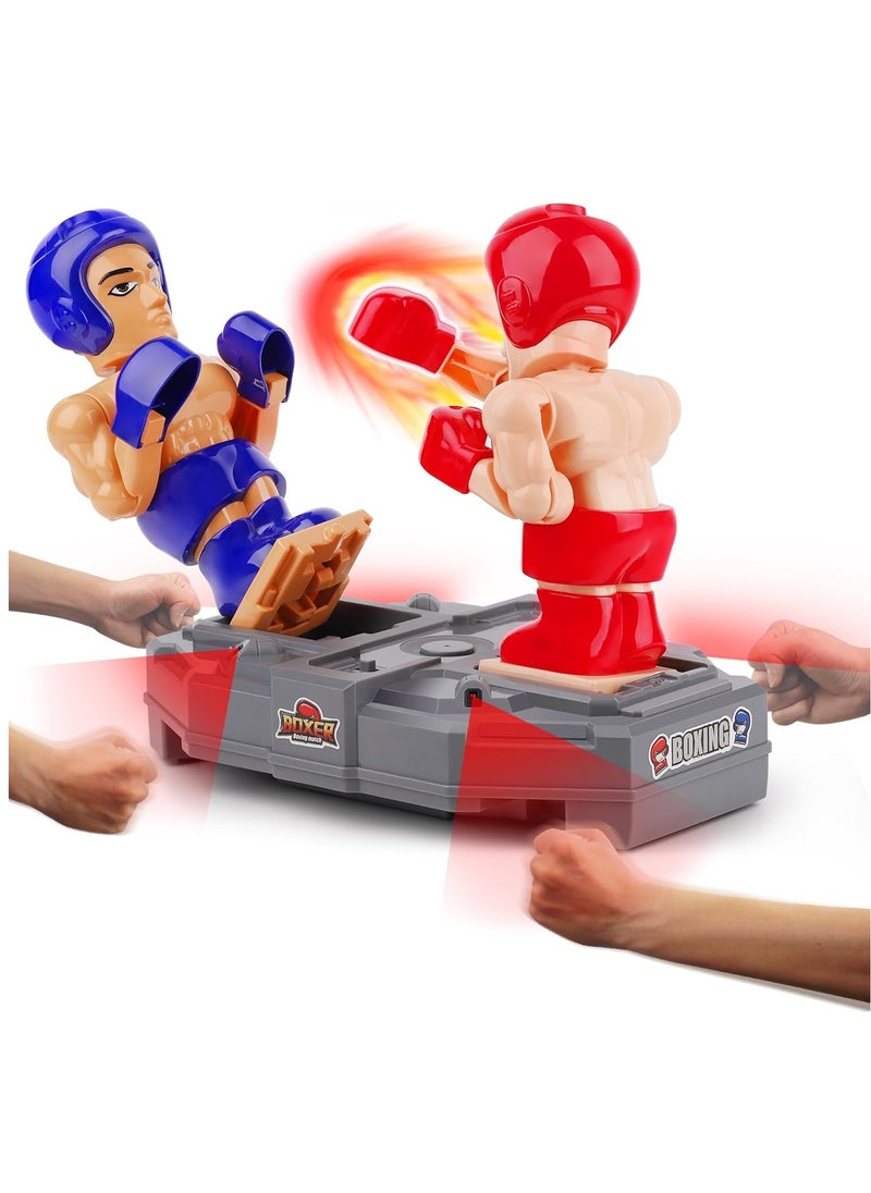 Electronic Boxing Robot Game – Interactive Punching Battle Bots for Kids & Adults | 2 Player VS Mode, 5 Difficulty Levels, Motion Sensors, KO Sound Effects | Fun Indoor Sports Toy & Cool Birthday Gift for Boys Girls Ages 3-12