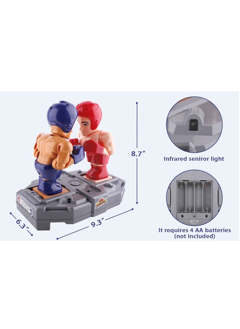 Electronic Boxing Robot Game – Interactive Punching Battle Bots for Kids & Adults | 2 Player VS Mode, 5 Difficulty Levels, Motion Sensors, KO Sound Effects | Fun Indoor Sports Toy & Cool Birthday Gift for Boys Girls Ages 3-12