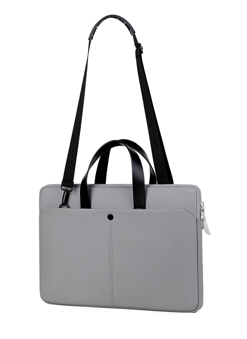 Large Capacity Laptop Bag Business Office Bag, 15 Inch Laptop Briefcase with Shoulder Strap and Luggage Trolley Strap, Lightweight Crossbody Bag for Men Women Travel Business Office, with a detachab