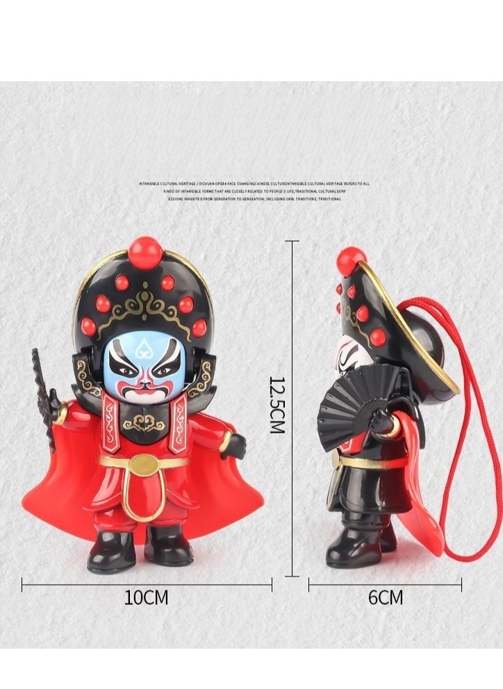 Face Changing Doll Sichuan Opera Doll Peking Opera Mask Character Souvenir Doll Toy