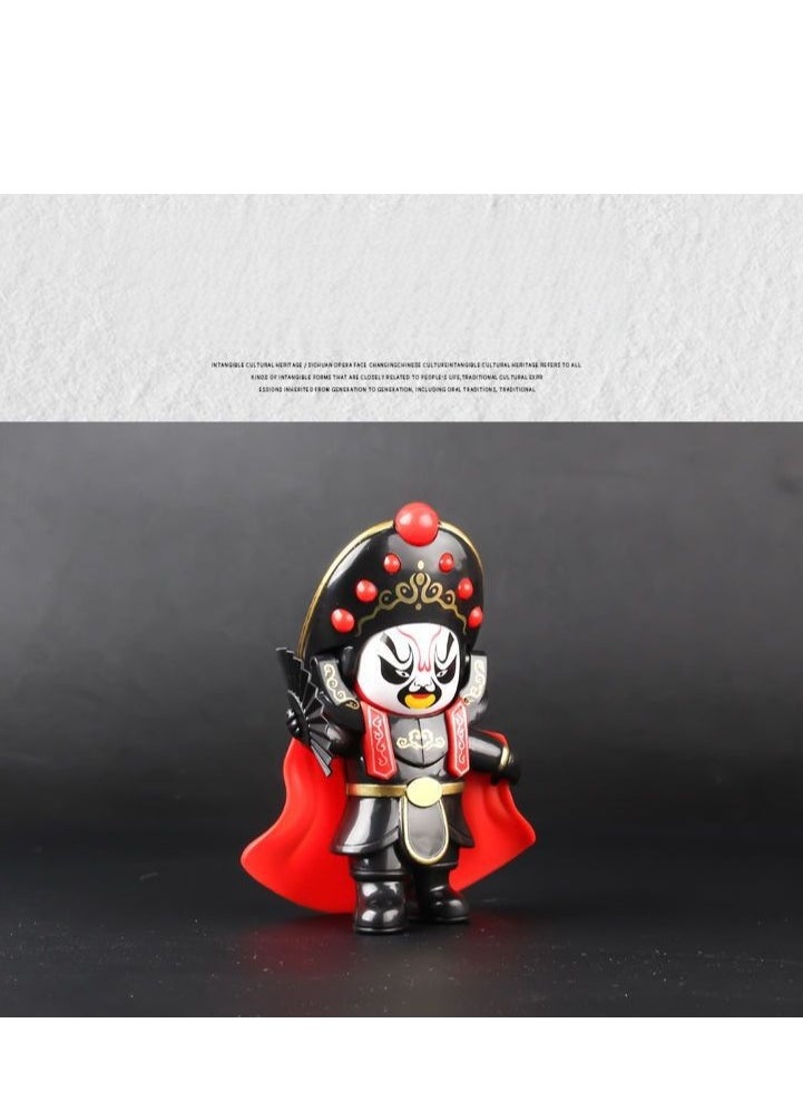 Face Changing Doll Sichuan Opera Doll Peking Opera Mask Character Souvenir Doll Toy