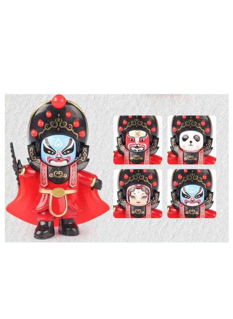 Face Changing Doll Sichuan Opera Doll Peking Opera Mask Character Souvenir Doll Toy