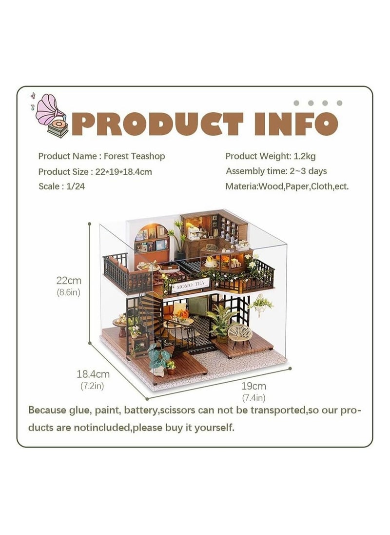 Miniature Furniture Kits, DIY Wooden Dollhouse Kits Plus Dust  Music Sports, Best Birthday Gifts, Creative Room Ideas
