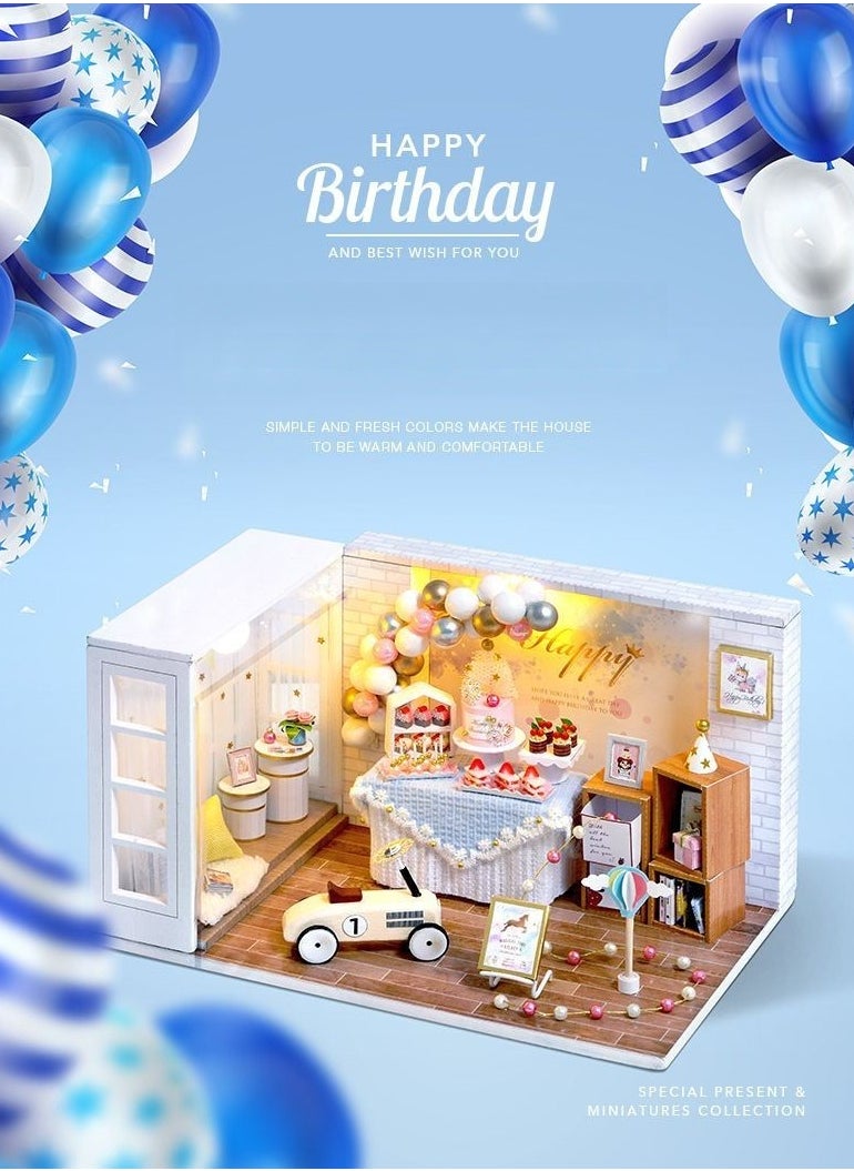 Dollhouse Miniature Furniture Handmade DIY  Building Model for Girls Birthday Gift