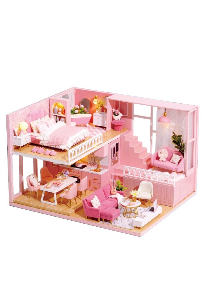 Dollhouse Handmade DIY Making 3D  Puzzle Assembly Model Boy Girl Toy Birthday Gift