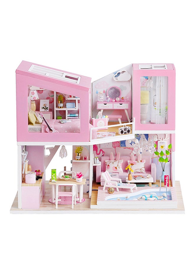 Dollhouse Miniature Furniture And Led Light 35x6.20x28cm