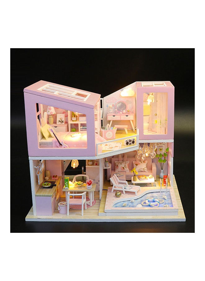 Dollhouse Miniature Furniture And Led Light 35x6.20x28cm