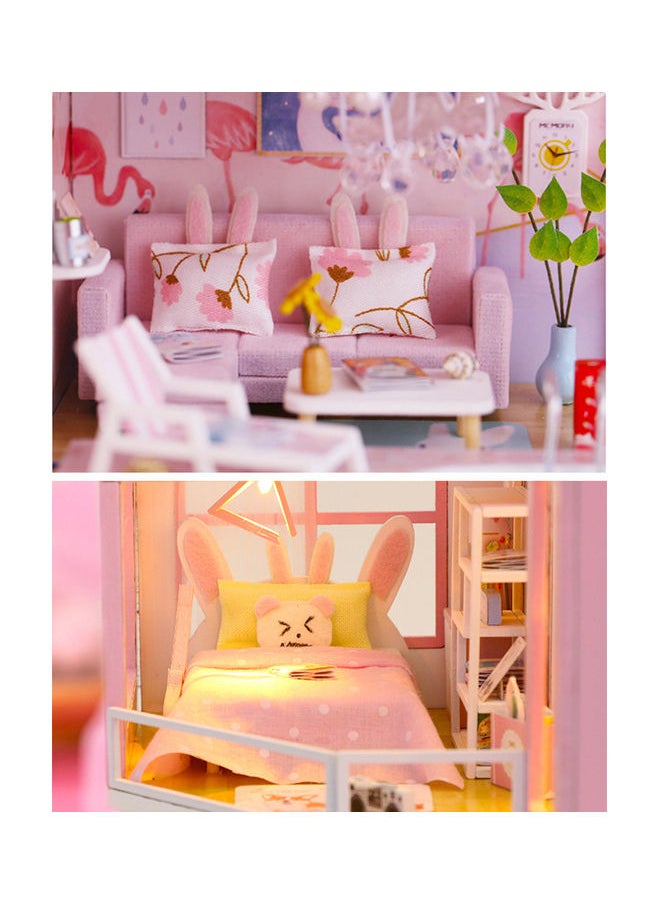 Dollhouse Miniature Furniture And Led Light 35x6.20x28cm