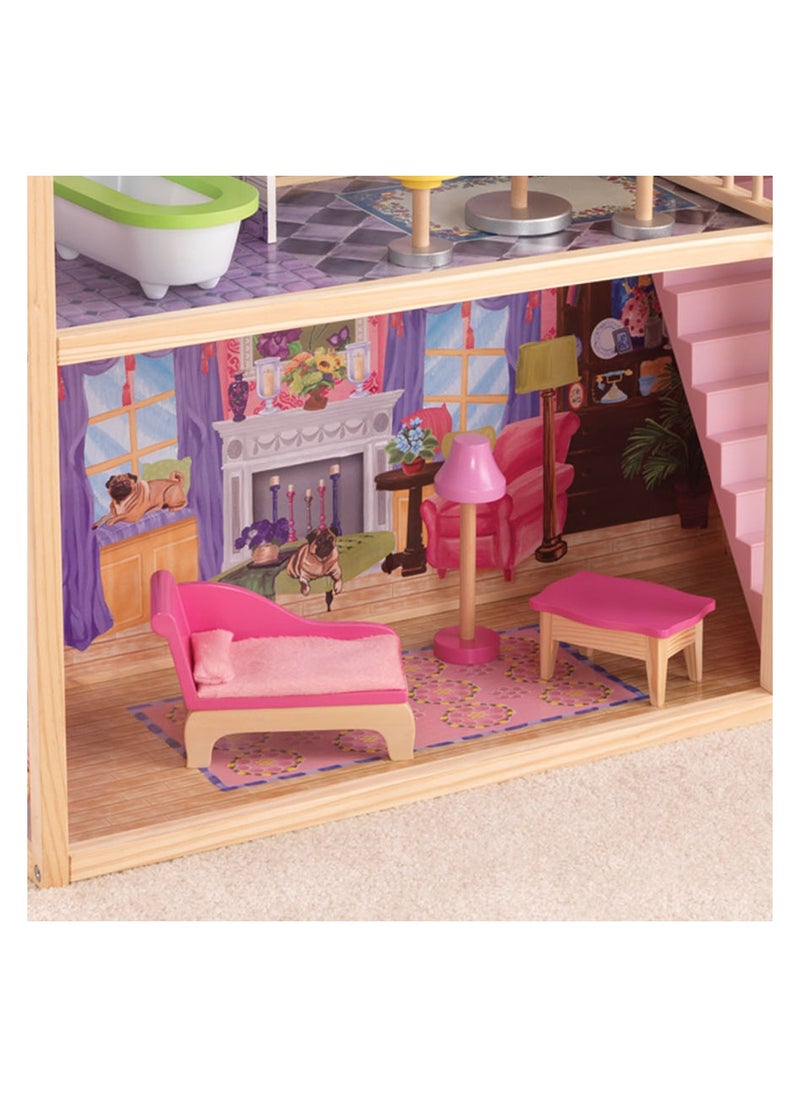 Kidkraft 65092 Kayla Wooden Dolls House With Furniture And Accessories Included