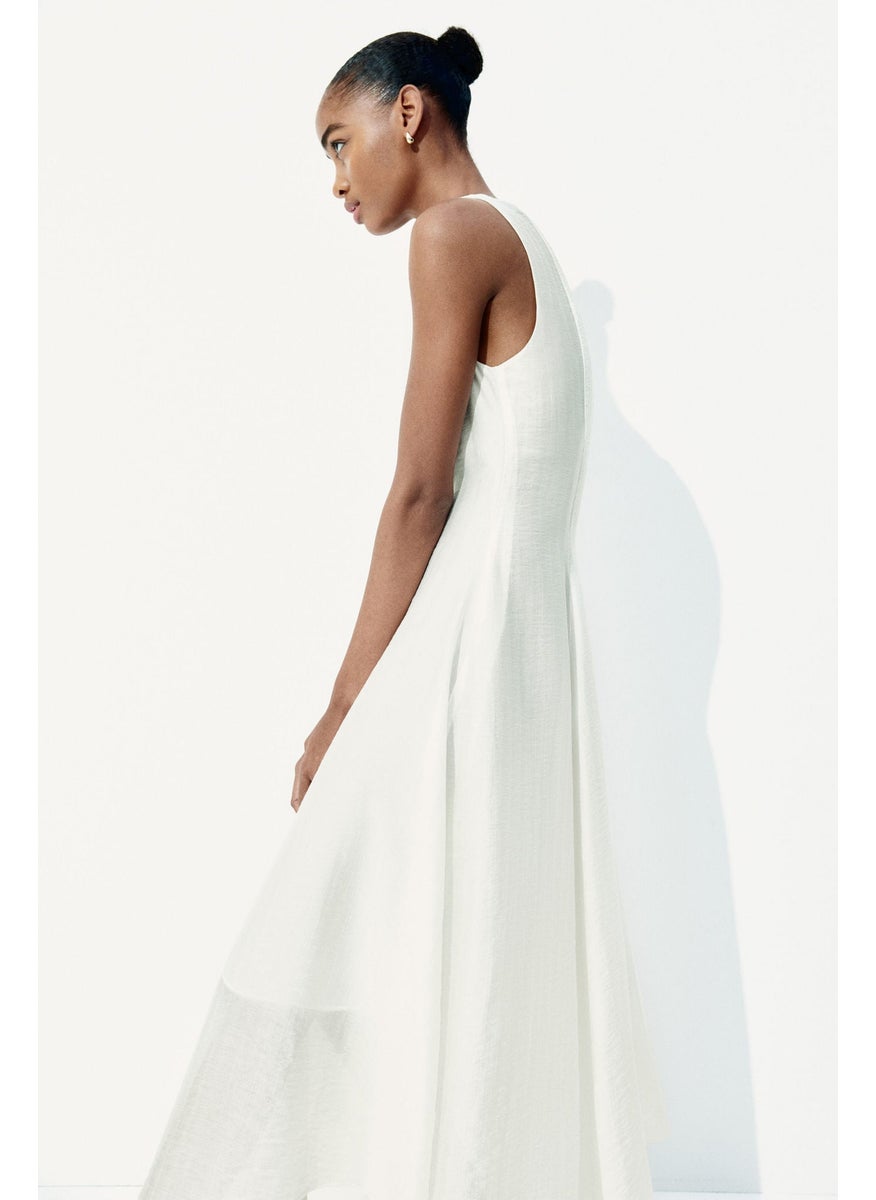 Asymmetric-Hem Dress