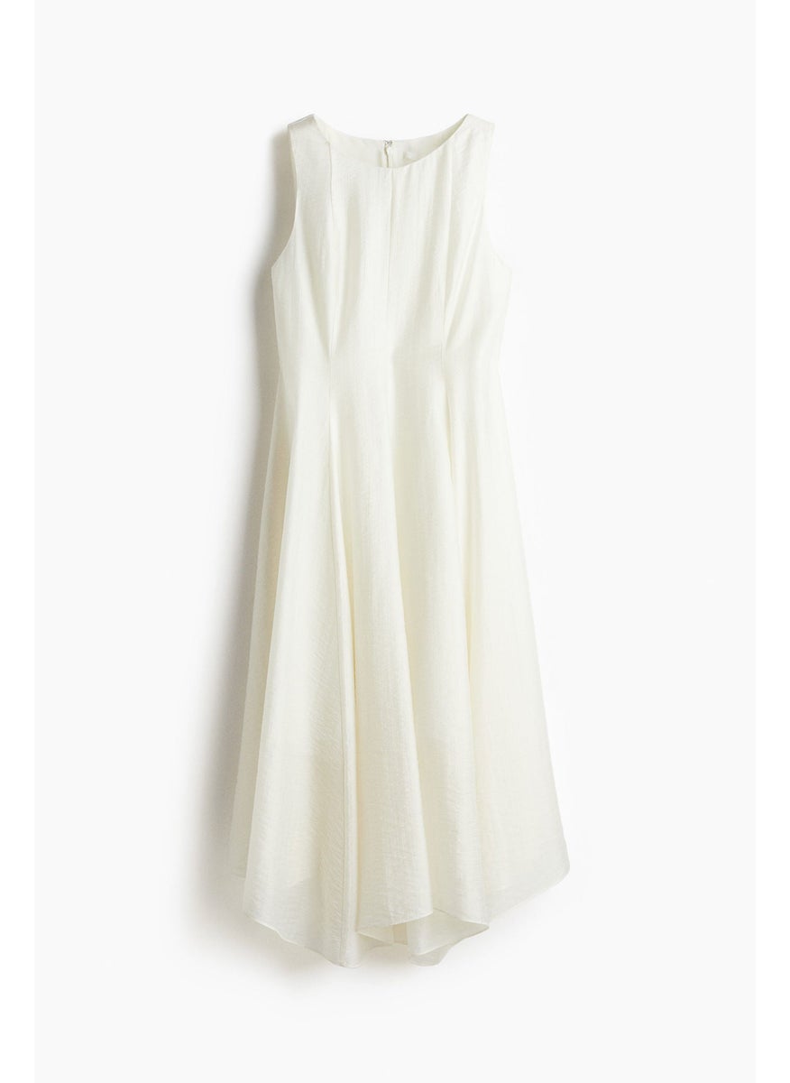 Asymmetric-Hem Dress